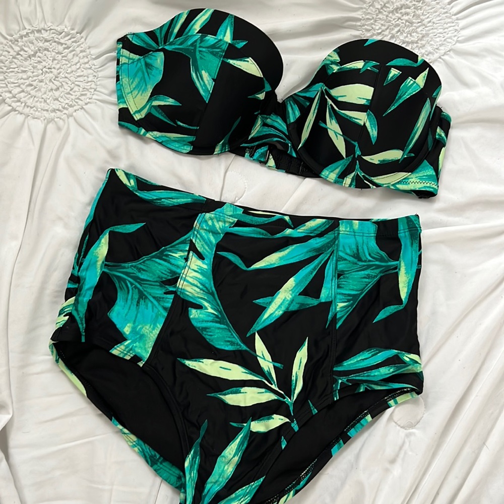 Old Navy high waisted floral bikini